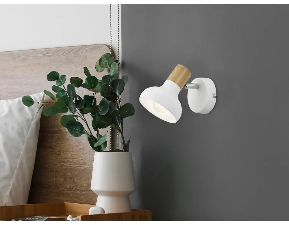 Fehér fali lámpa ø 10 cm Latika – Reality