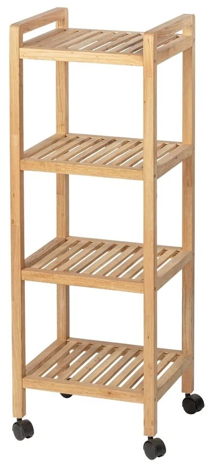 Natúr színű diófa fürdőszobai polcos állvány 35x97 cm Norway – Wenko