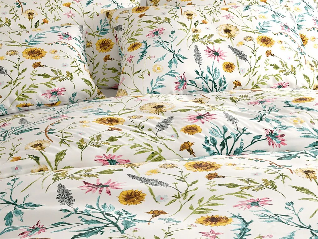 Pamut ágyneműhuzat MEADOW CHARM színes Ágyneműhuzat mérete: 2 db 70 x 90 cm | 200 x 220 cm