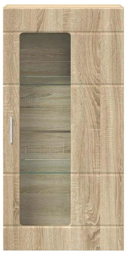 Fali szekrény polcokkal sonoma tölgy 55 x 29 x 100 cm Faanyag