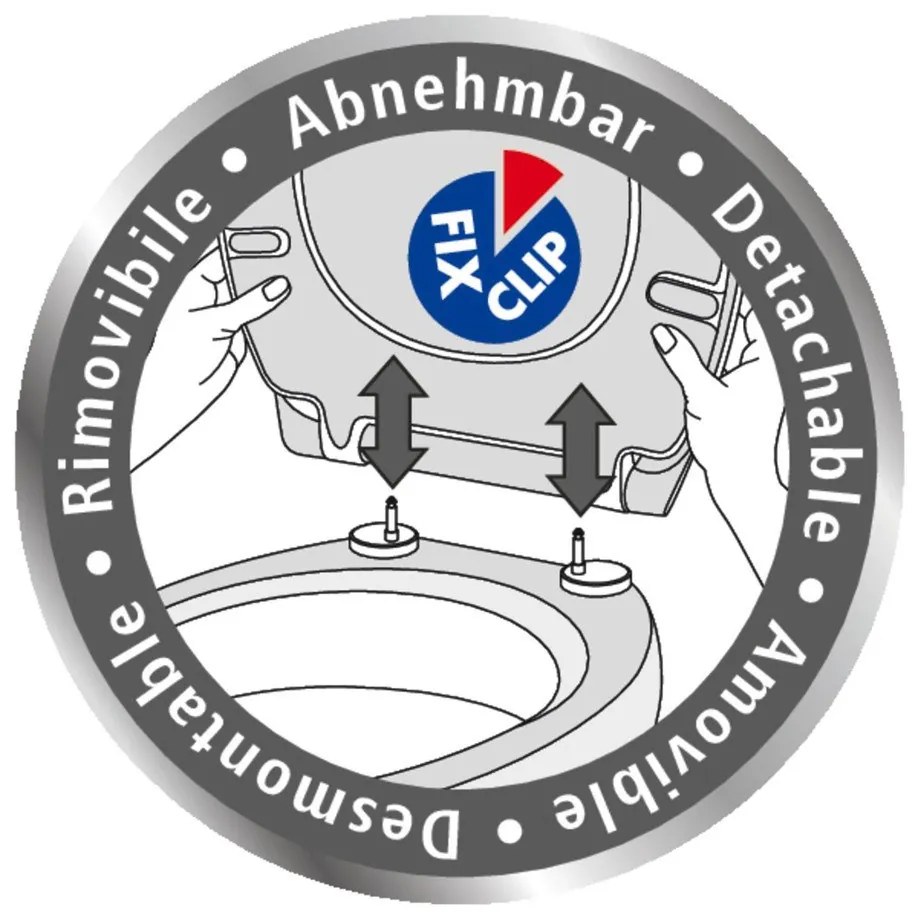 WC-ülőke automatikus záródással 38 x 45 cm Droplets – Wenko