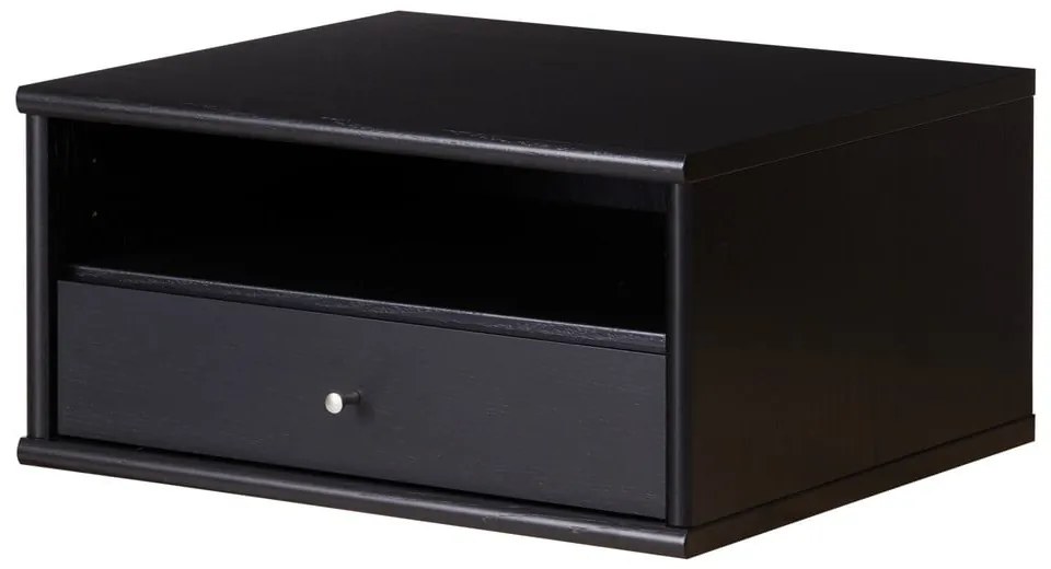 Fekete függő éjjeliszekrény Mistral - Hammel Furniture