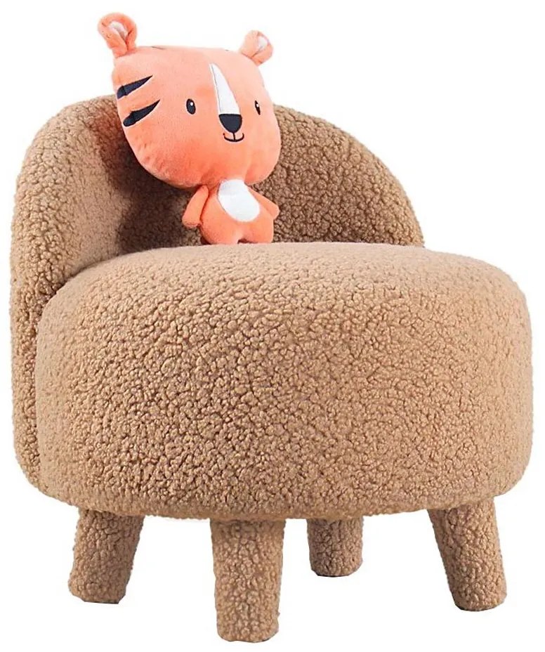 Gyerekfotel PIXI, átmérő 46 cm, barna