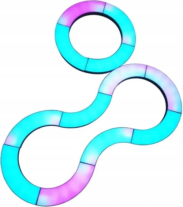 Bot LED-es fali lámpa lekerekített 6 részes távirányítóval