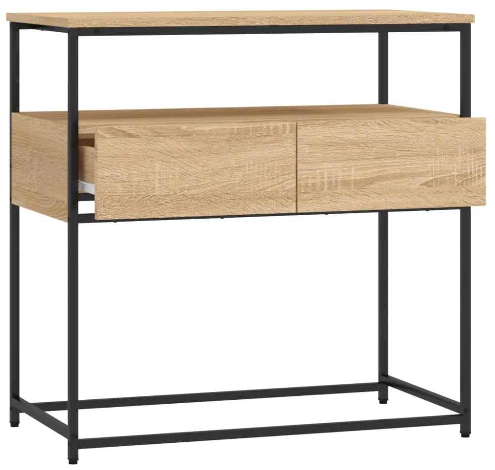 sonoma tölgyfa konzolasztal 75 x 40 x 75 cm