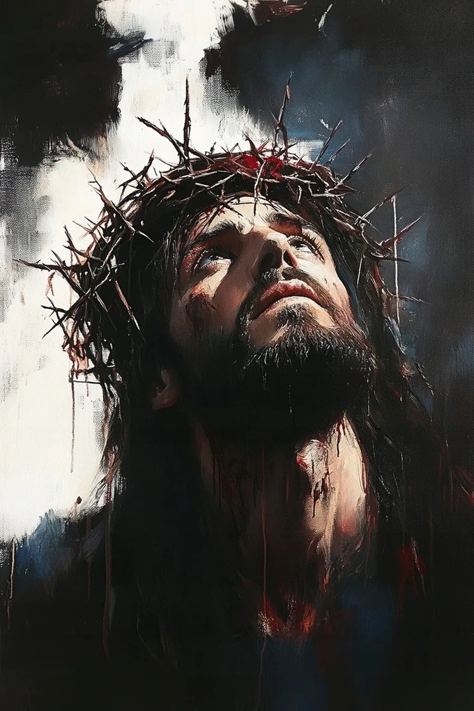 Vászonkép Canvas Jézus Töviskorona Szenvedély Vallás 40x60