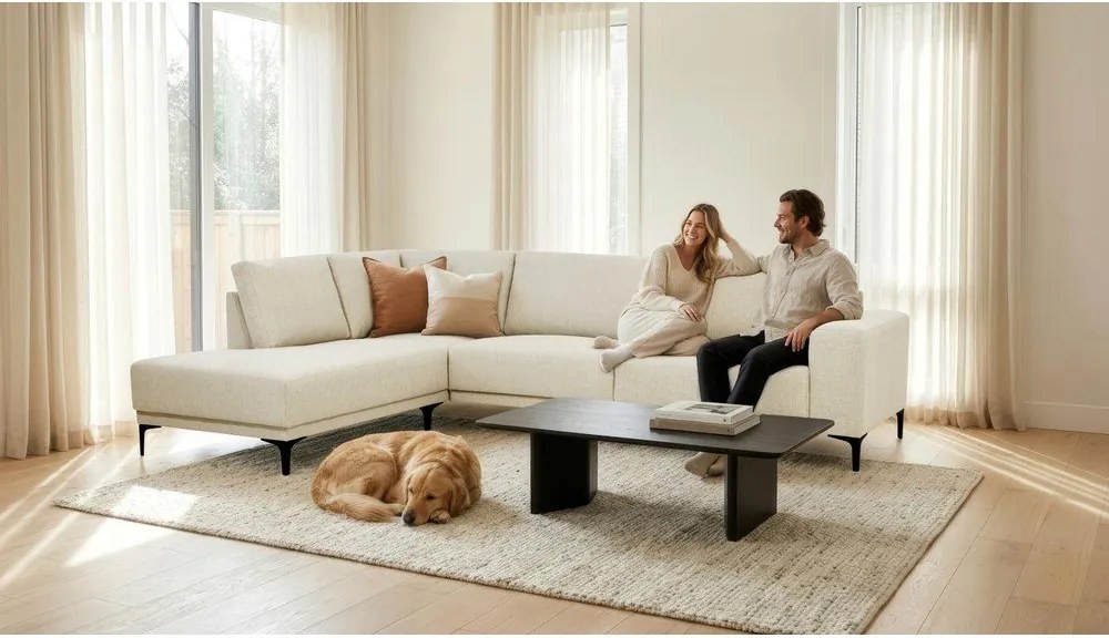 Bézs sarokkanapé (bal oldali) Chile – Scandic