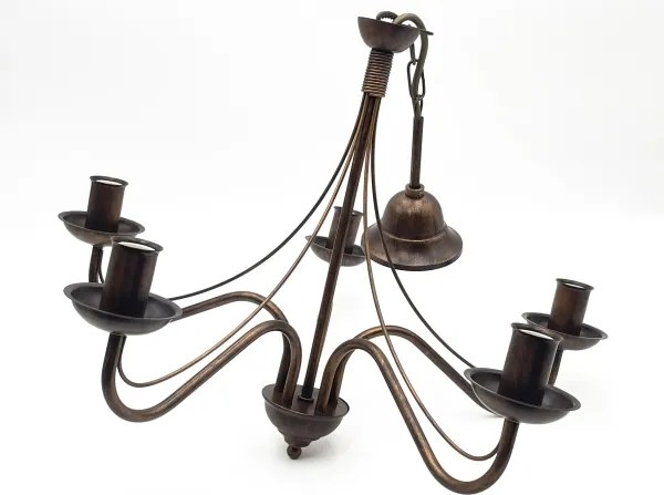 ANTON láncos csillár 5xE14/15W/230V bronz