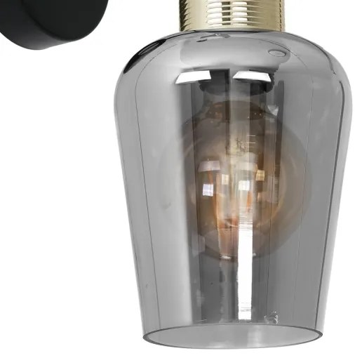 Fali lámpa ROMA BLACK 1xE27/60W/230V