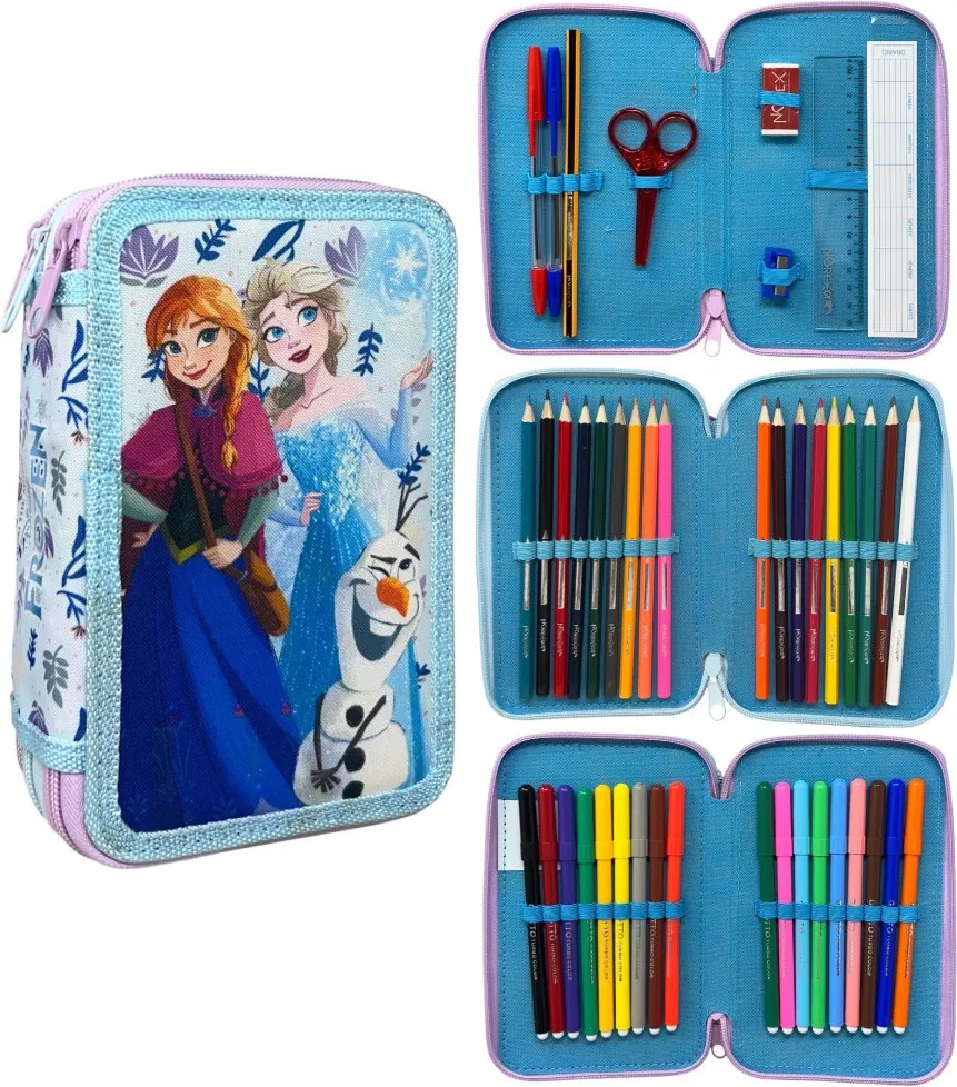 Disney Jégvarázs Fun tolltartó töltött 3 emeletes