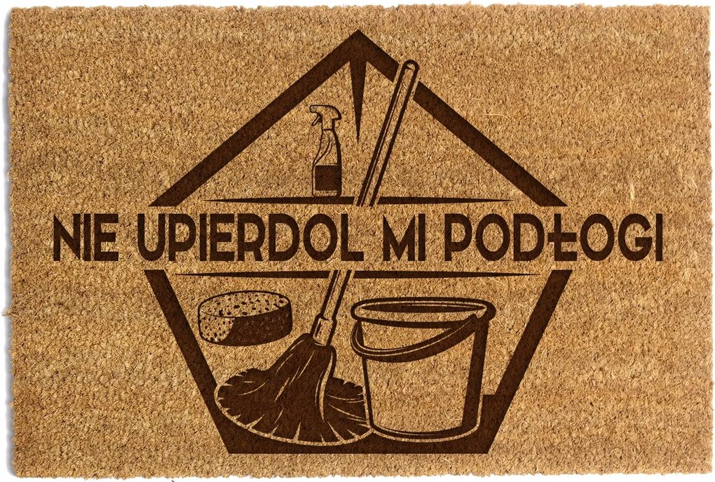 Lábtörlő Ajtó Alá 40 x 60cm Nem Alszik*alul Padló Tisztítószerek