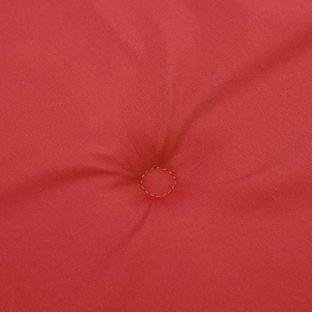 4 db piros oxford-szövet magas háttámlájú székpárna