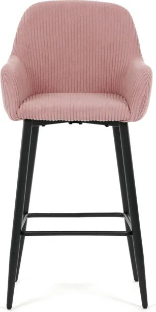 Barová židle, růžová, látka,AUB-V4009 PINK6