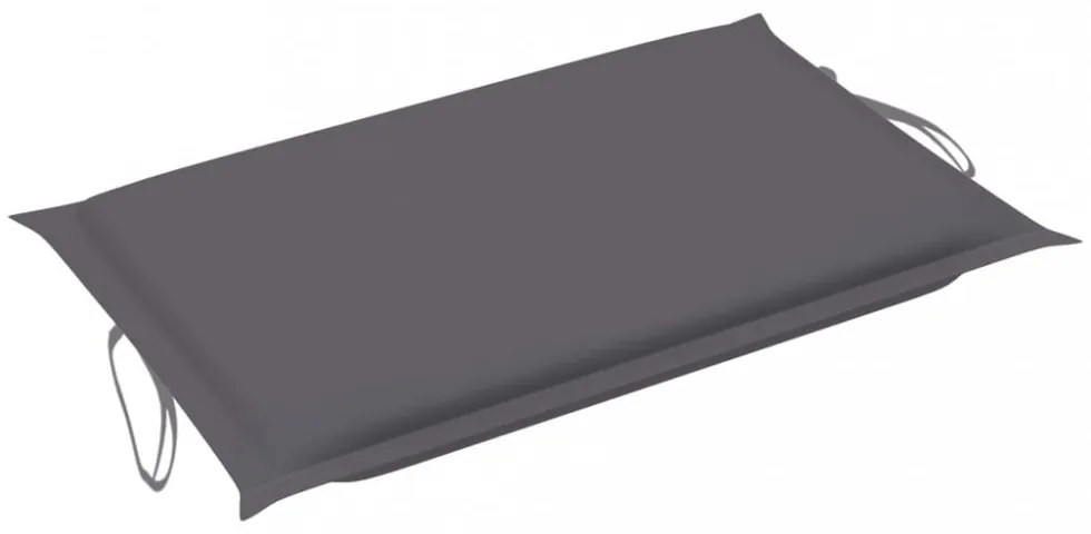 antracitszürke oxford szövet napozóágy párna 186 x 58 x 3 cm