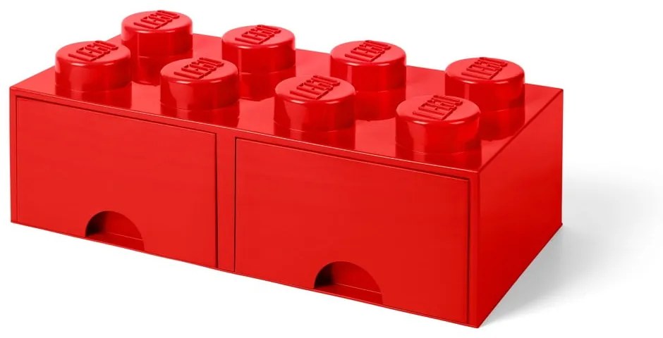 Piros 2 fiókos tárolódoboz - LEGO®