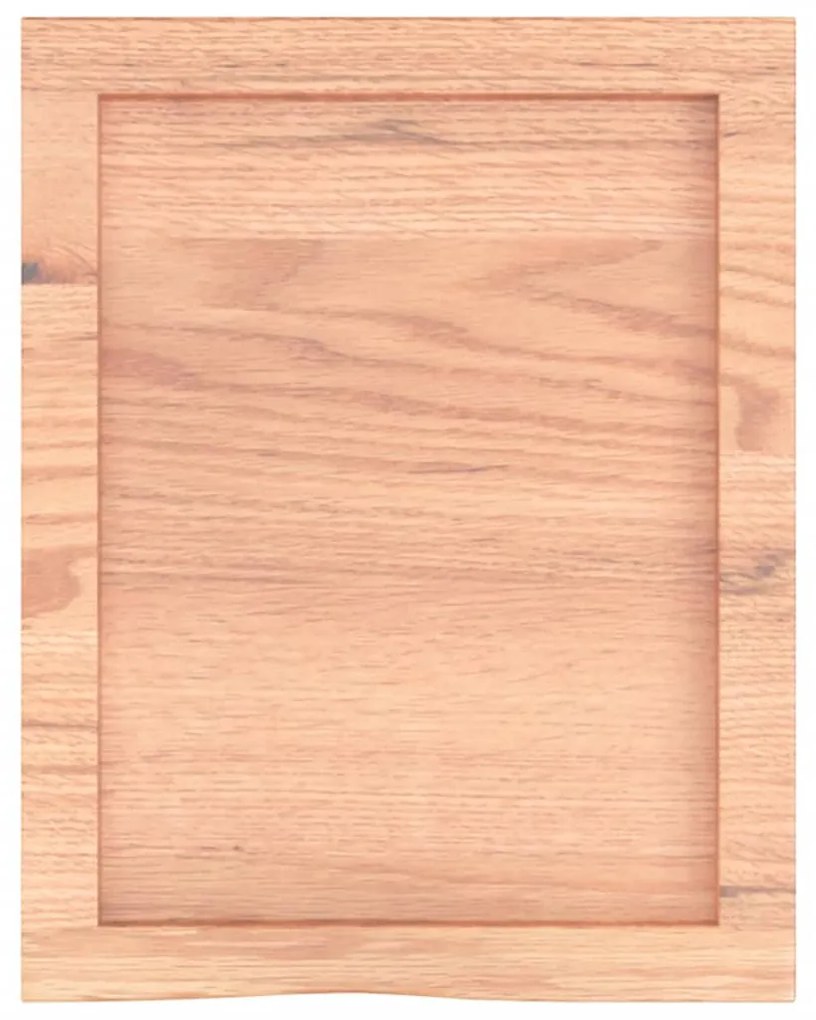világosbarna kezelt tömör tölgyfa fali polc 40x50x(2-4) cm
