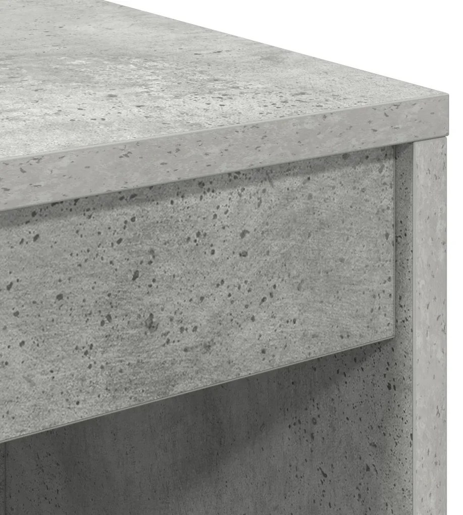 Íróasztal Beton szürke Forgácslap, Beton szürke felület Közepes