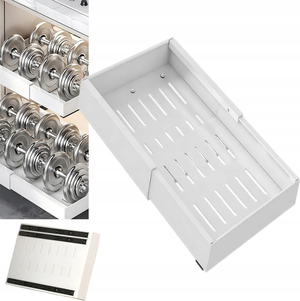 Teleszkópos Fiók Állítható Polc Kihúzható Konyhaszekrény Betét