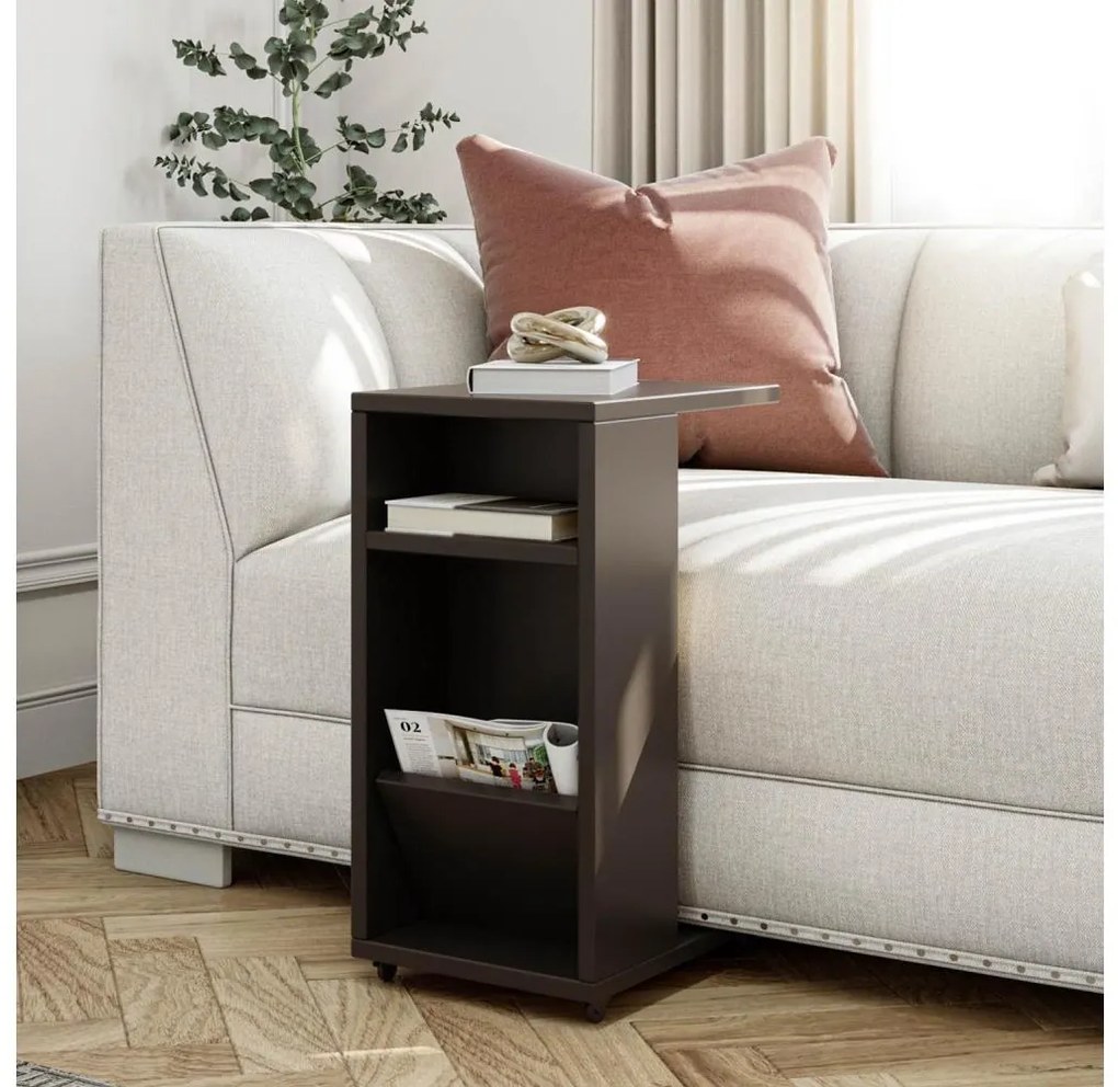 FILINTA 63x40 cm antracit dohányzóasztal