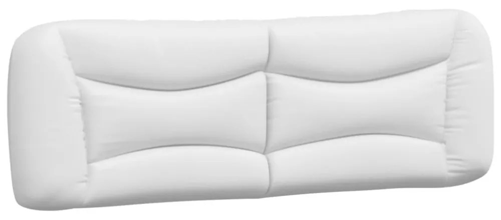 fehér műbőr ágykeret matrac nélkül Hvar 160x200 cm