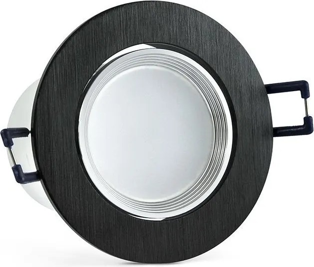 POLUX 301833 MOON Kültéri Mennyezetbe Építhető Lámpa Fekete LED IP40