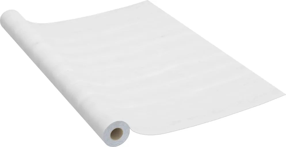 vidaXL fehér faszínű öntapadó PVC bútorfólia 500 x 90 cm