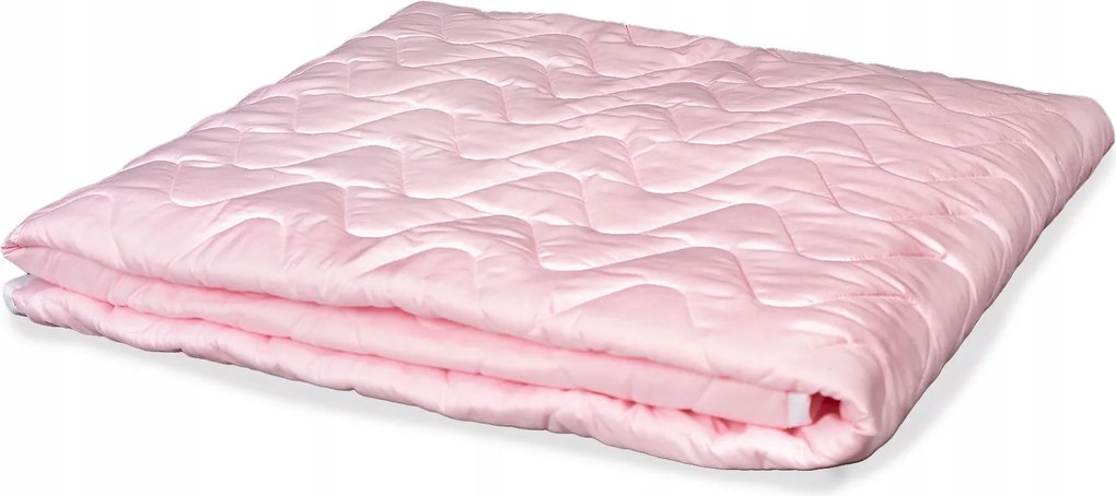 Nyári Paplan 160X200 Vékony Könnyű Rugalmas Antiallergén Rózsaszín Stegelt