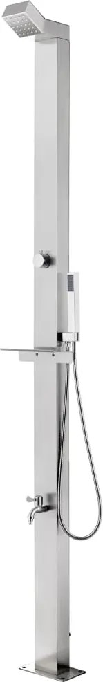 vidaXL rozsdamentes acél kerti zuhany 220 cm