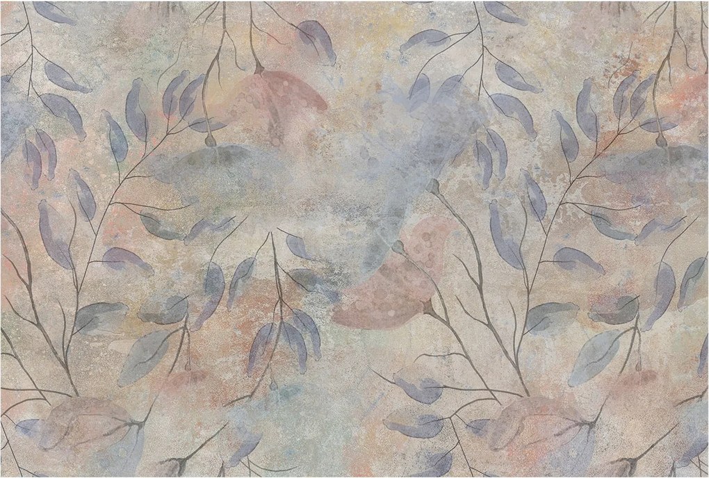 Fotótapéta Falra az előszoba konyhájába Absztrakt levelek 104x70 Ragasztó