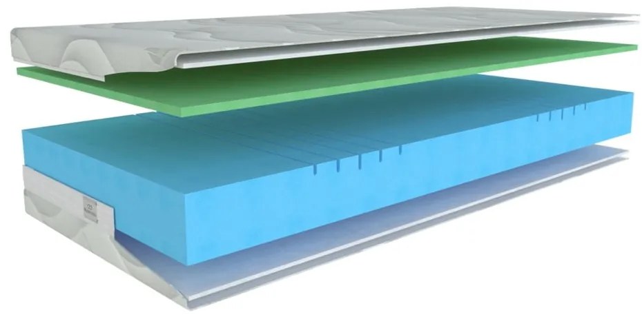 Kemény-extra kemény kétoldalas-hőszabályozó hab matrac 90x200 cm Polargel Superior – Materasso