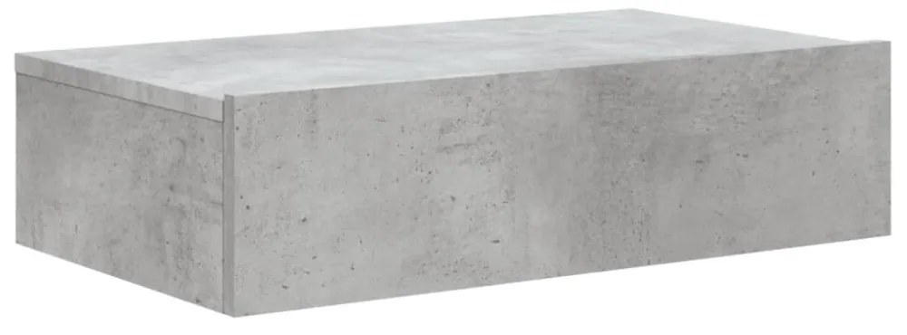 betonszürke TV-szekrény LED-lámpákkal 60x35x15,5 cm