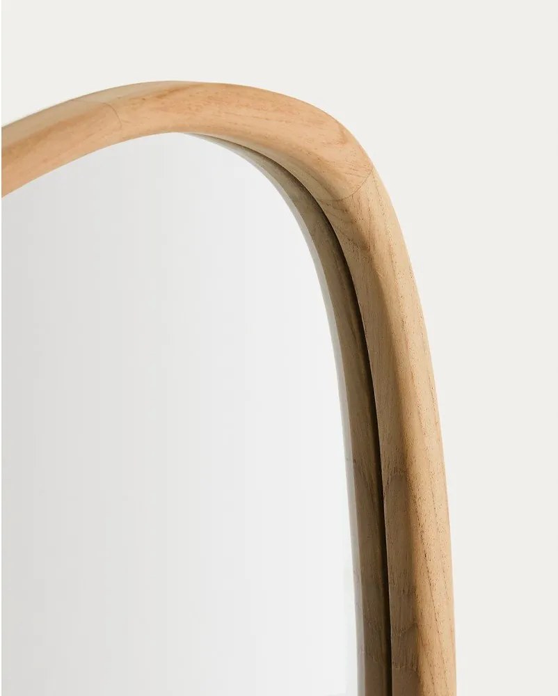 Fali tükör tömörfa kerettel 45,5x47 cm Alura – Kave Home