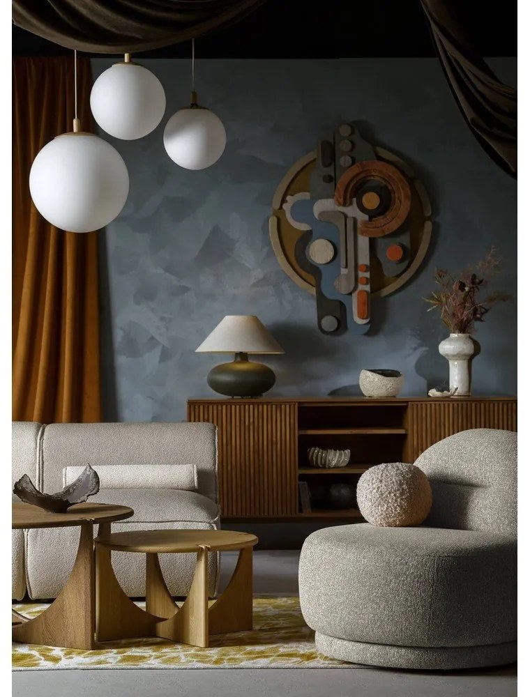 Szürkésbarna fotel Ovo – Miuform