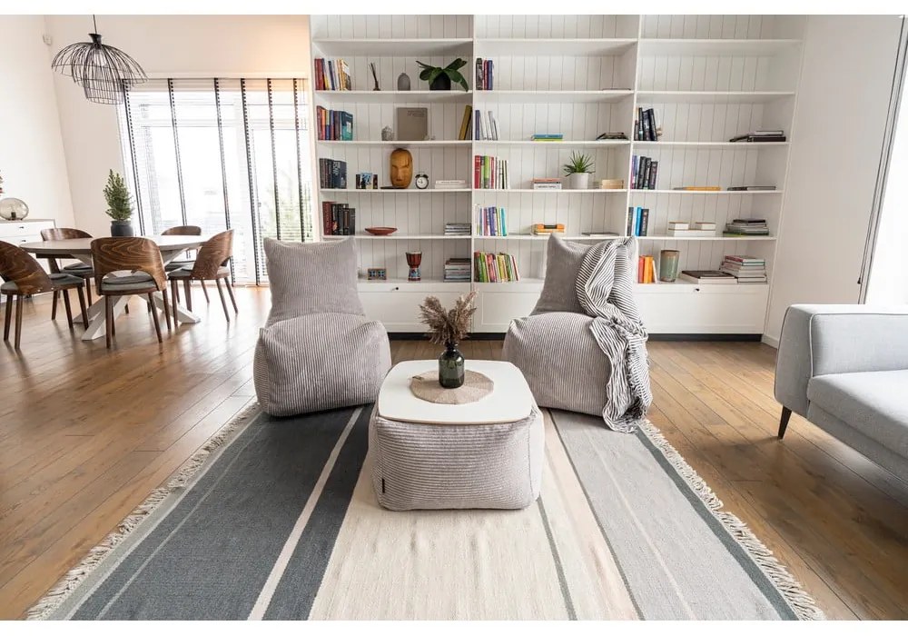 Krémszínű buklé babzsákfotel Seat Lounge – SLOWDOWN