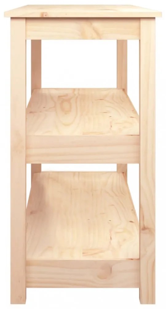 tömör fenyőfa tálalóasztal 110x40x74 cm