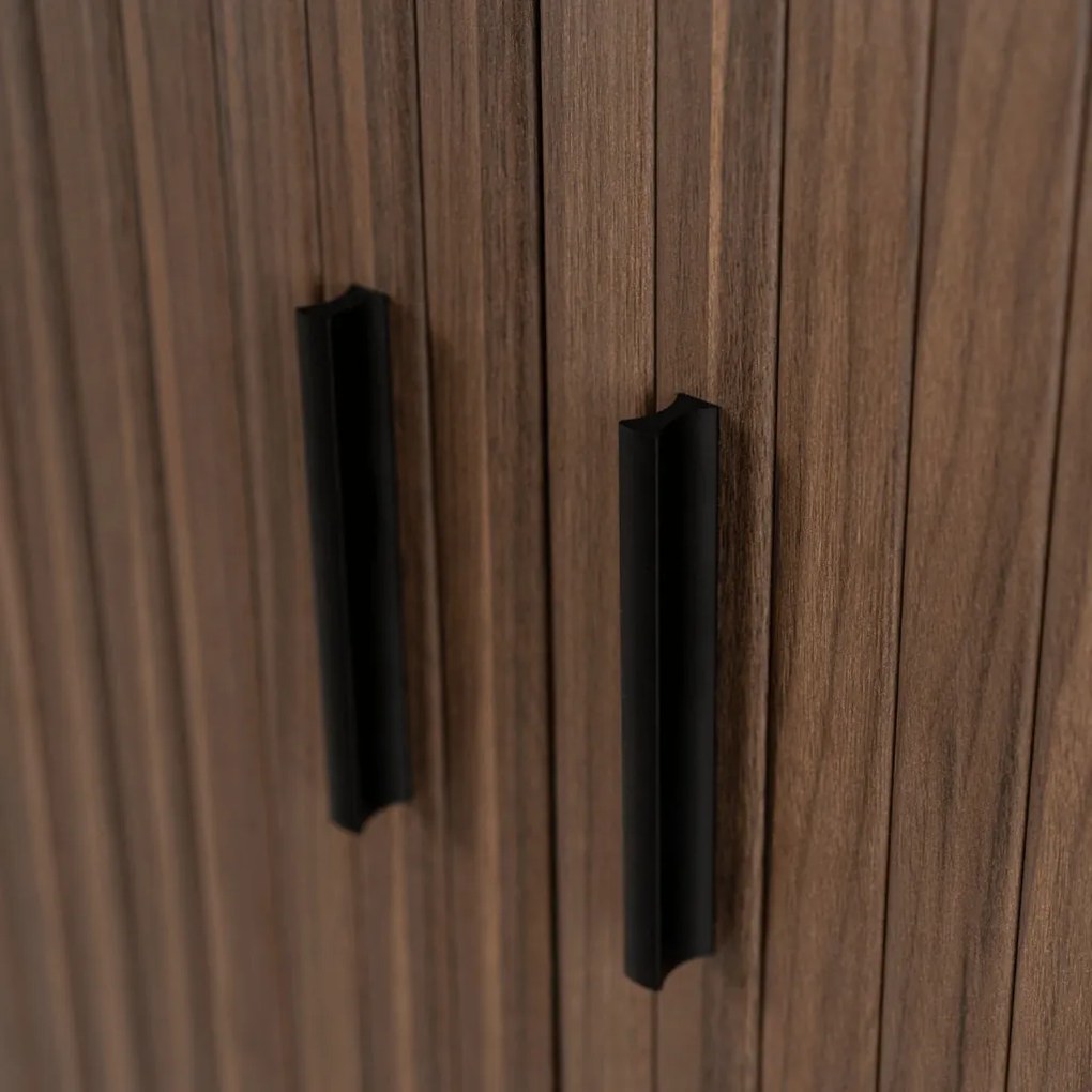 Komoda TRISH 100 cm Dwudrzwiowa Rozsuwana Orzech