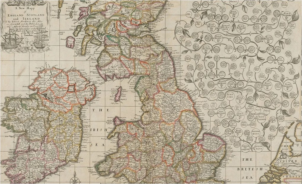 Flizelin tapéta Divatos 3D fali ragasztóval Antik térkép 416x254 Ragasztó