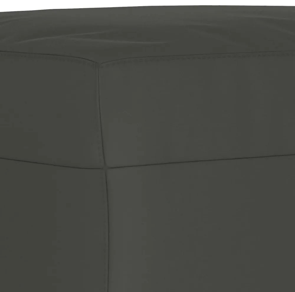 sötétszürke mikroszálas szövet pad 70 x 35 x 41 cm