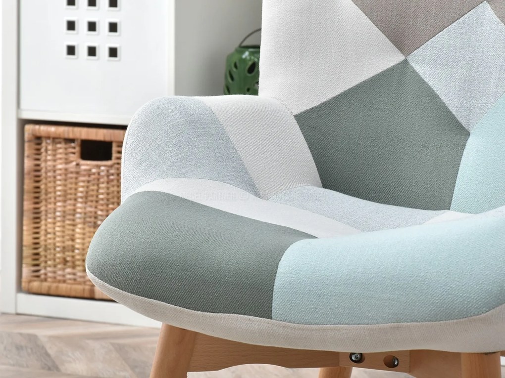 Fotel Nutri (patchwork + bükk). 1110345
