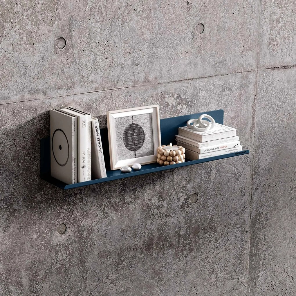 Fali polc JOANNE 700 mm, Modern: sötétkék