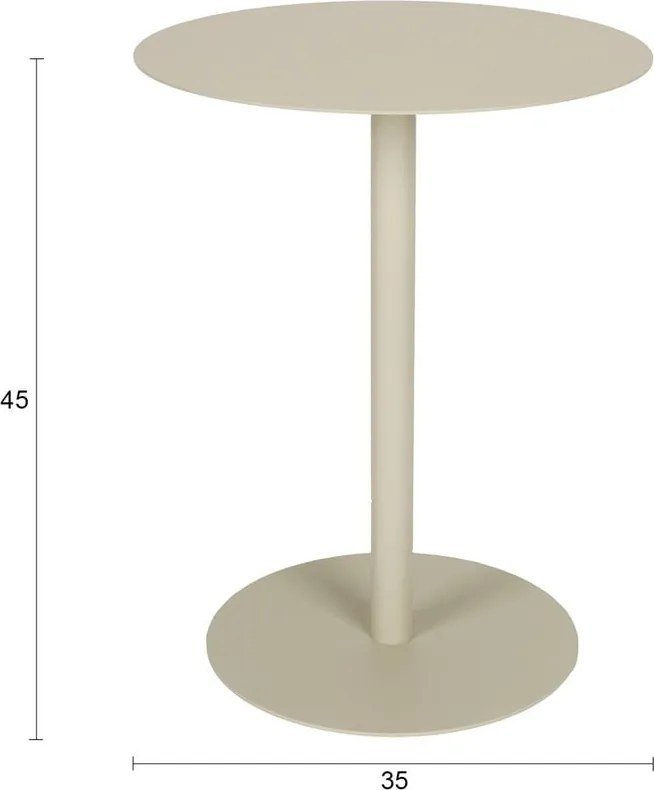 Acél kerek tárolóasztal ø 35 cm Snow – Zuiver