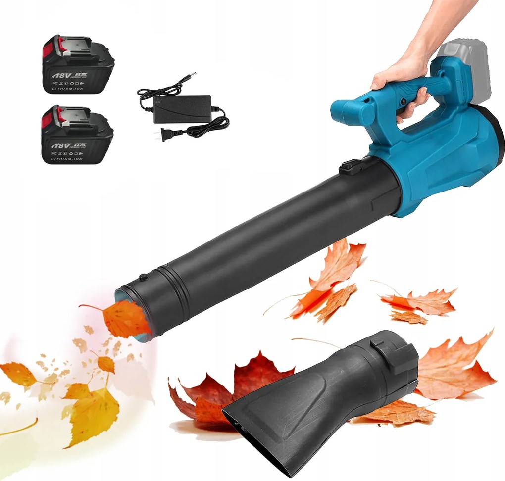 Akkumulátoros Hólevélfúvó kerti fűlevélhez 2 db elem