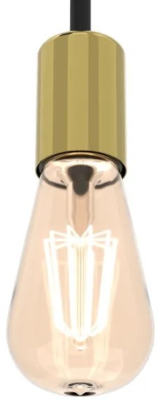 Fali lámpa FLAME 2xE27/60W/230V fekete/arany