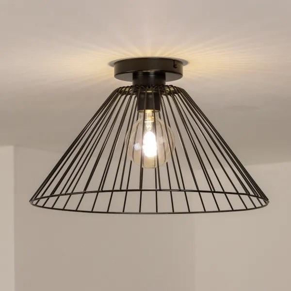 Brilagi - LED felületre szerelhető mennyezeti lámpa CERIA WIRE 1xE27/40W/230V Ø 45 cm fekete