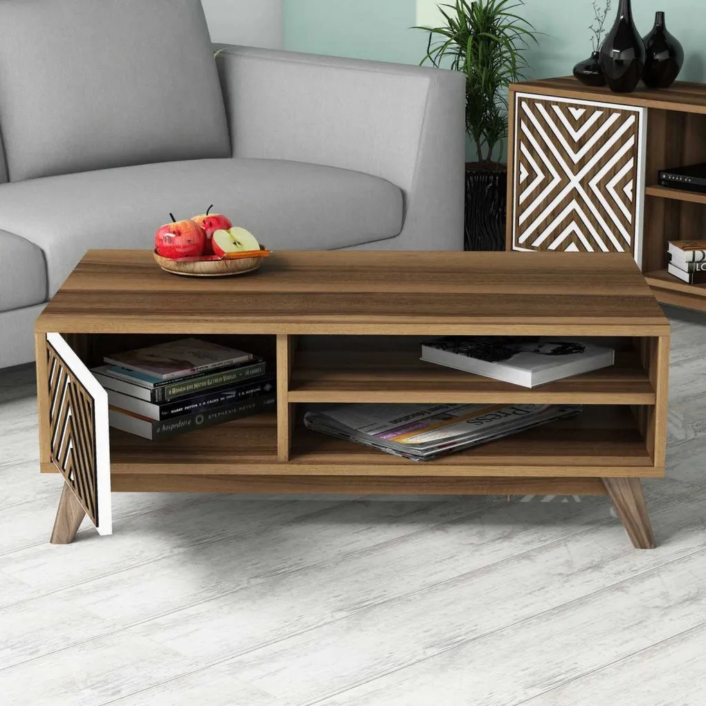 Inci - Walnut, White