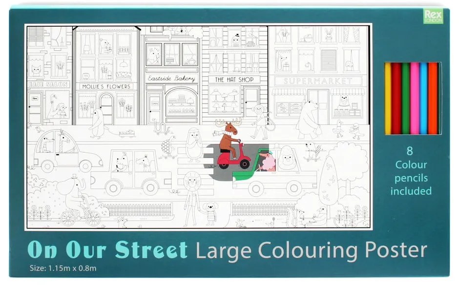 Színező On Our Street – Rex London