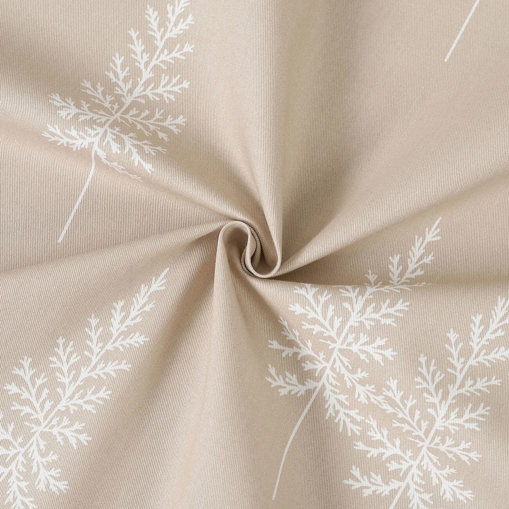 Goldea kör alakú terítő erős pamutból - északi fenyők Ø 160 cm