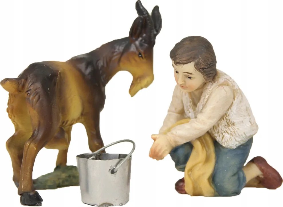 Betlehem Dekorációs Figura "Kecskefejő fiú", 9-10cm magas figurákhoz