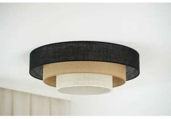 Brilagi - ASPEN LUNETA LED mennyezeti lámpa 12W, 230V, 60 cm, fekete/beige/krem
