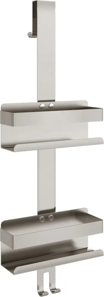 vidaXL szálcsiszolt 304 rozsdamentes acél felakasztható zuhanypolc